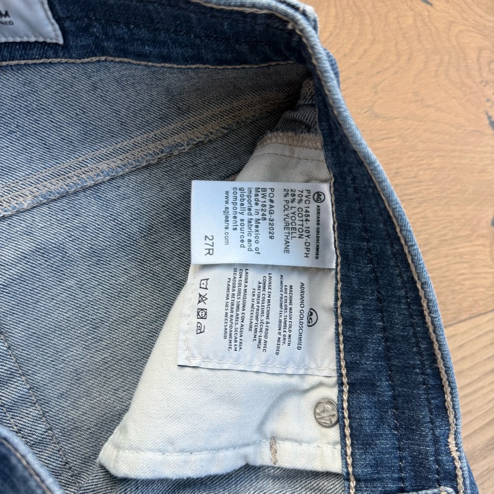 AG Adriano Goldschmied “The Beau” Dark Wash Blue Skinny Jeans Size 27R - Picture 3 of 5